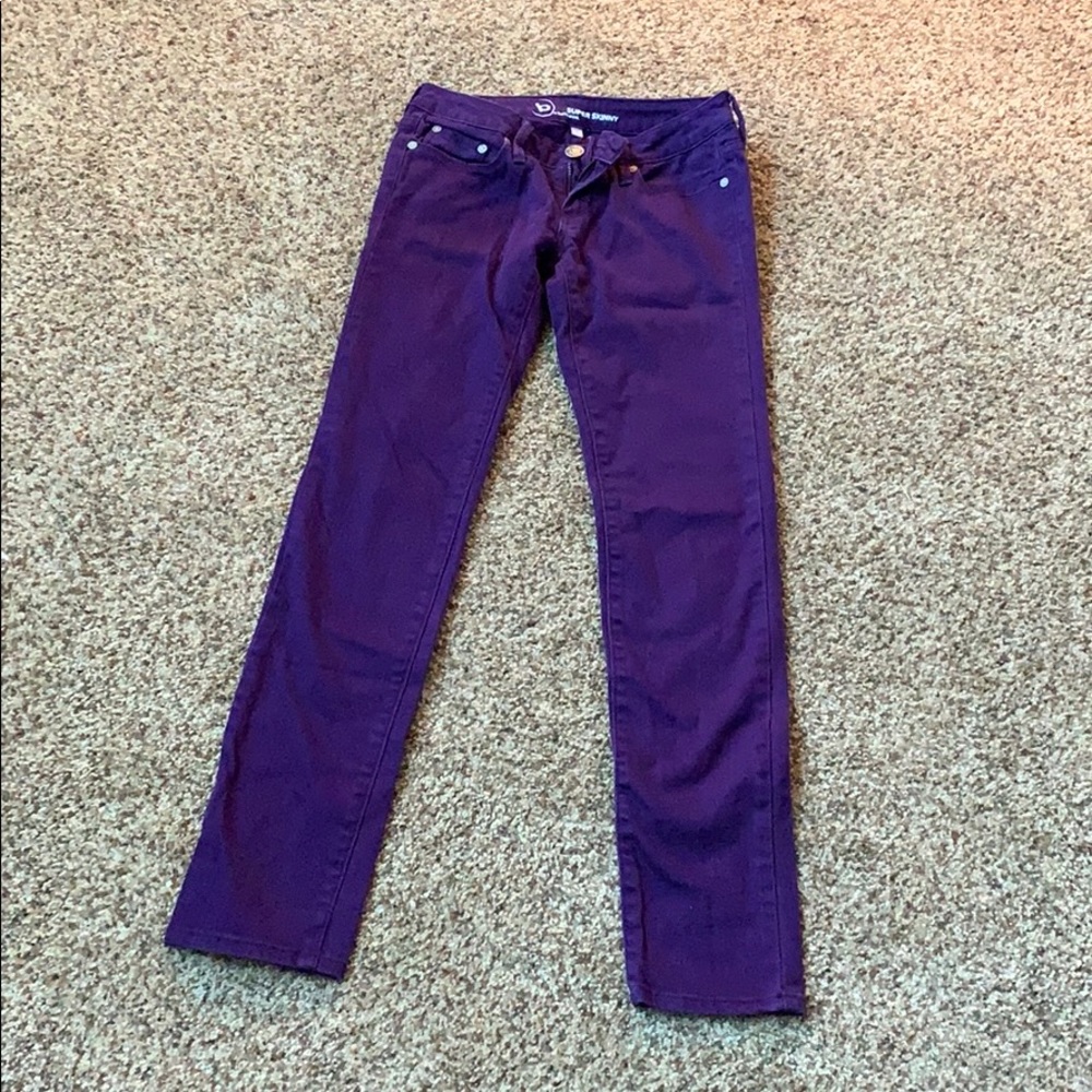 Purple Bullhead Skinny Jeans